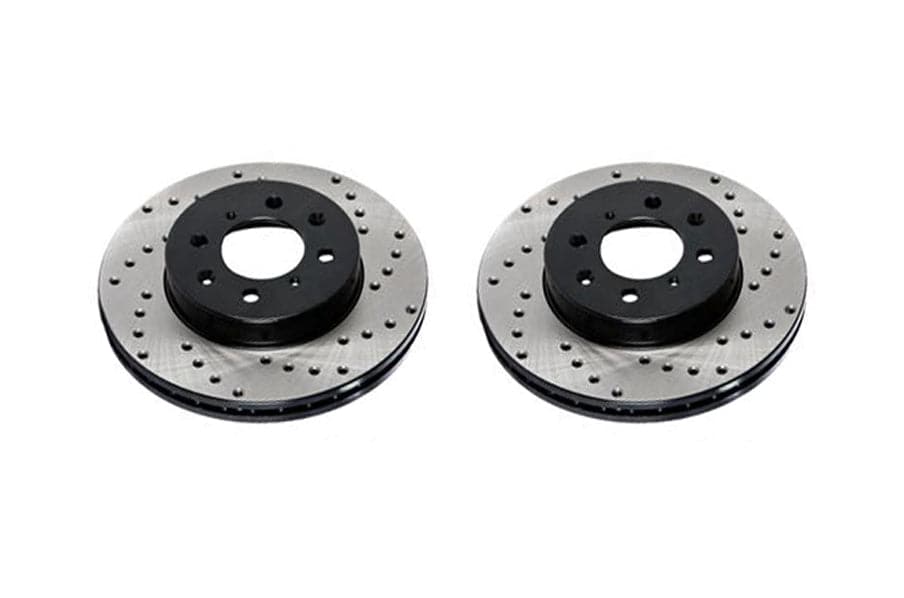 StopTech 2009-2019 Nissan 370Z SportStop Drilled Front Left Rotor (st128.42100L)