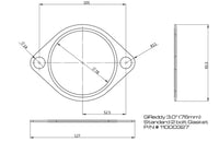 GReddy 3.0in Exhaust System Gasket (Round Bolt Holes)