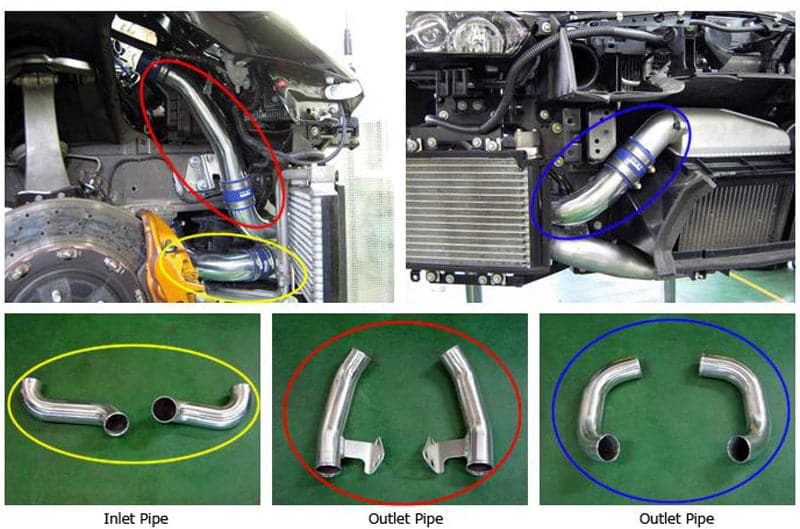 Nissan GT-R Intercooler Pipe Kit 2 inlet/4 outlet