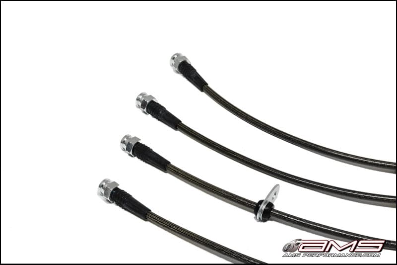 AMS Performance 08-15 Mitsubishi EVO X Stainless Steel Brake Lines (4 Lines) (AMS.04.01.0004-1)