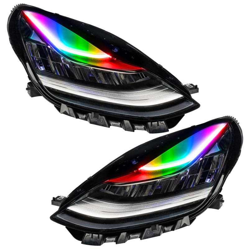 Oracle 17-21 Tesla Model 3 Headlight DRL Upgrade Kit - ColorSHIFT 2 (1286-333)