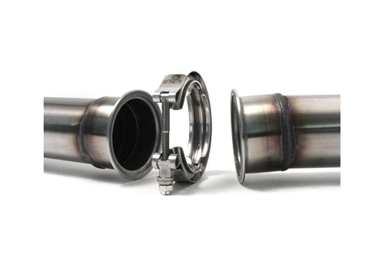 2.5in Catback Exhaust Dual Tip 304SS w/Resonator - Brushed