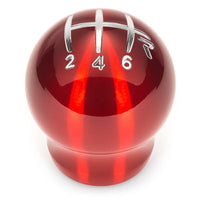 Raceseng Contour Shift Knob (Gate 3 Engraving) M10x1.5mm Adapter - Red Translucent