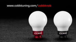 Cobb Subaru 5-Speed COBB Knob - White w/ Race Red (cobb211350-W-RD)