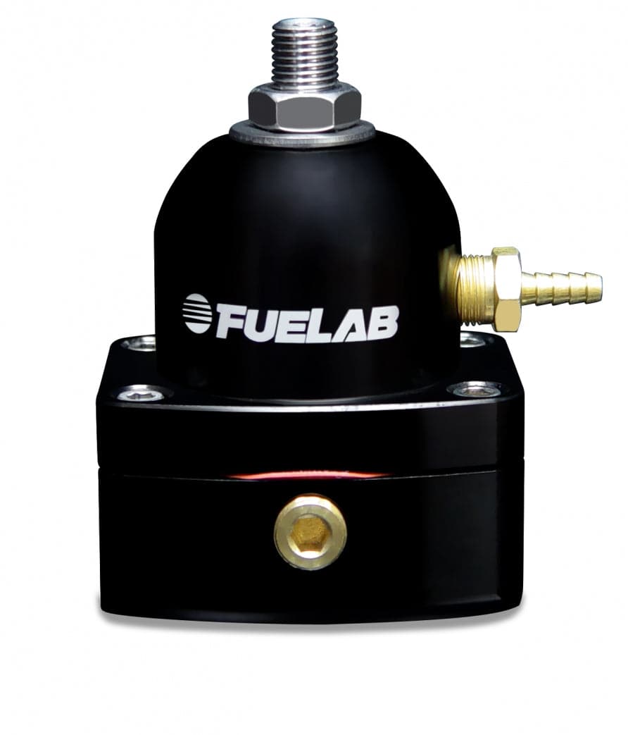 Fuelab 515 EFI FPR ajustable 25-90 PSI (2) -6AN Entrada (1) -6AN Retorno - Negro (flb51502-1)