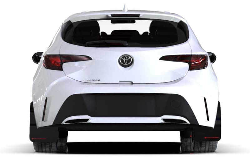 Rally Armor 2019+ Toyota Corolla Hatchback Black UR Mud Flap Red Logo