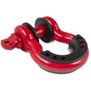 Body Armor 4x4 3/4in Red D-Ring with Black Isolators Single