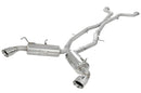 Takeda 2.5inch SS Exhaust Cat-Back Polished Tips