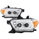 Spyder 16-18 Toyota Tacoma TRD Model Signature  Projector Headlights-Chrome (PRO-YD-TT16V1-SEQ-C)