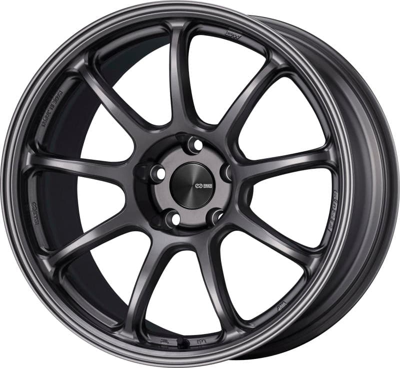 Enkei PF09 18x9.5 5x114.3 40mm Offset 75mm Bore Dark Silver Wheel (540-895-6540DS)