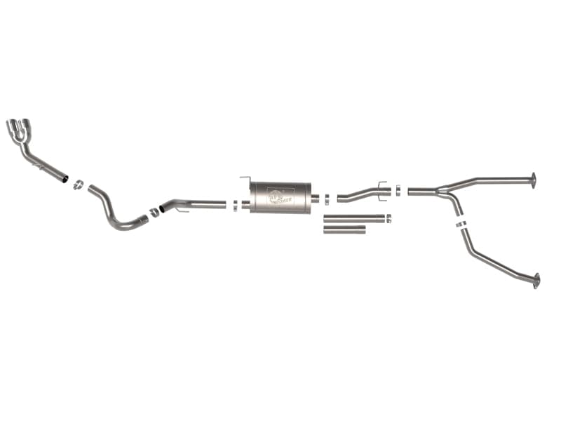 aFe 2022+ Toyota Tundra V6-3.5L (tt) Vulcan Series 2.5in to 3in 304 SS Cat-Back Exhaust w/ Polish Tip (49-36061-P)