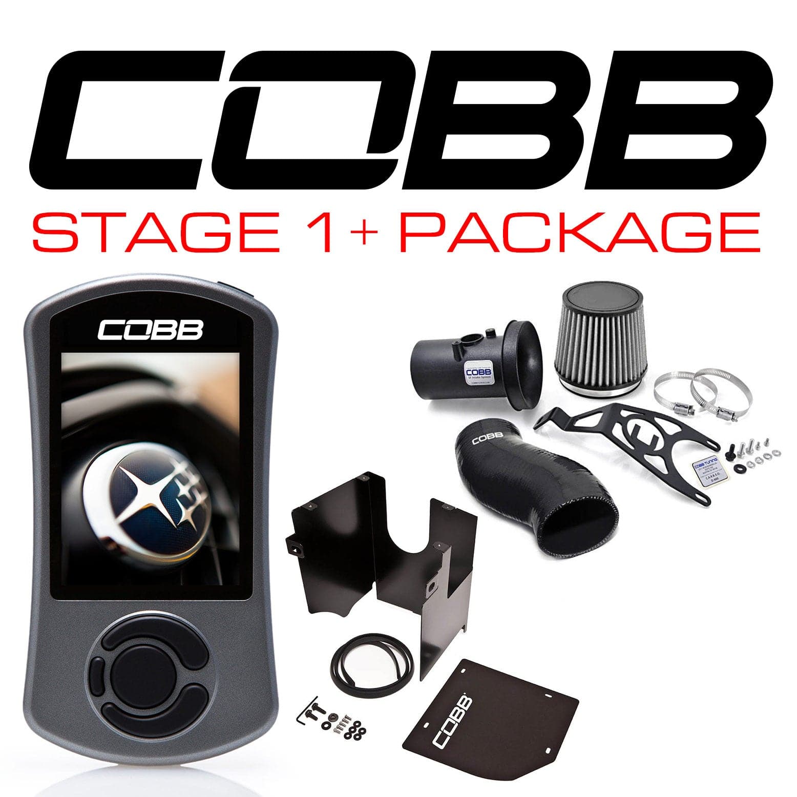 Subaru 08-13 SUBARU WRX / STI / FXT Stage 1+ Power Package w/V3 (cobb615X01P-BK)