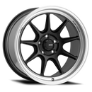 Konig Countergram 17x9 5x114.3 ET43 Matte Black / Matte Machined Lip