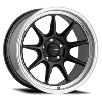 Konig Countergram 17x9 5x114.3 ET43 Matte Black / Matte Machined Lip