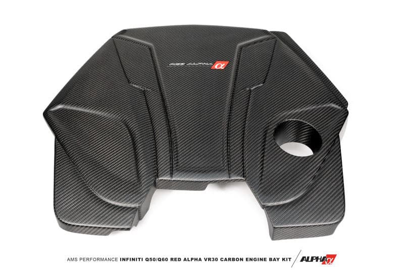 AMS Performance Infiniti 17+ Q60 / 16+ Q50 3.0TT Alpha Matte Carbon Engine Cover (ALP.28.06.0001-1)