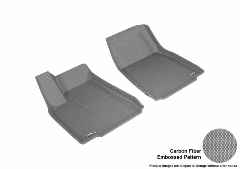 3D MAXpider 2016-2020 Tesla Model X Kagu 1st Row Floormat - Gray (L1TL00111501)