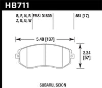 Hawk 13-15 Subaru BRZ/13-14 Legacy 2.5i / 13-16 Scion FR-S DTC-70 Front Race Brake Pads