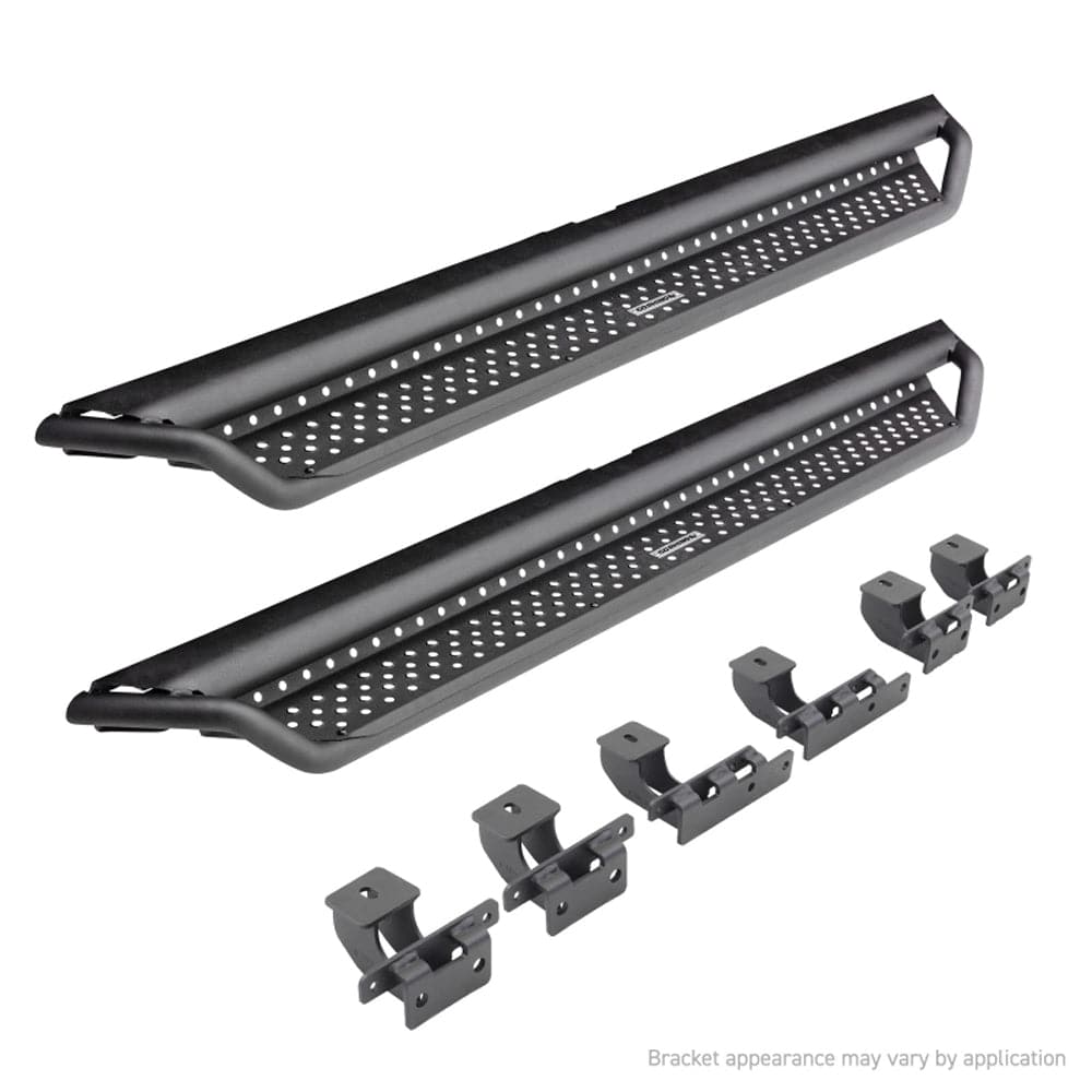 Go Rhino 05+ Toyota Tacoma Dominator Extreme D1 SideSteps Complete Kit w/SideStep + Brkts (gorD14429T)