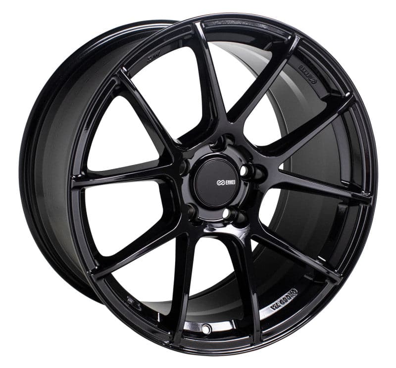 Enkei TS-V 18x9.5 5x114.3 38mm Offset 72.6mm Bore Gloss Black Wheel (522-895-6538BK)