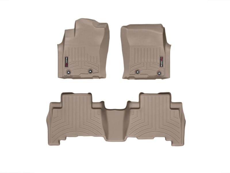 WeatherTech 13+ Toyota 4Runner Front and Rear Floorliners - Tan