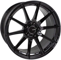 Enkei TS10 17x8 5x100 45mm Offset 72.6mm Bore Black Wheel