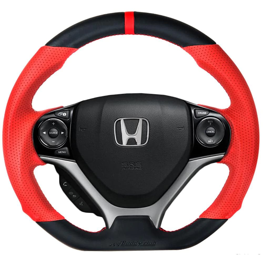 Buddy Club 2012-2015 Civic Time Attack Leather Sport Steering Wheel