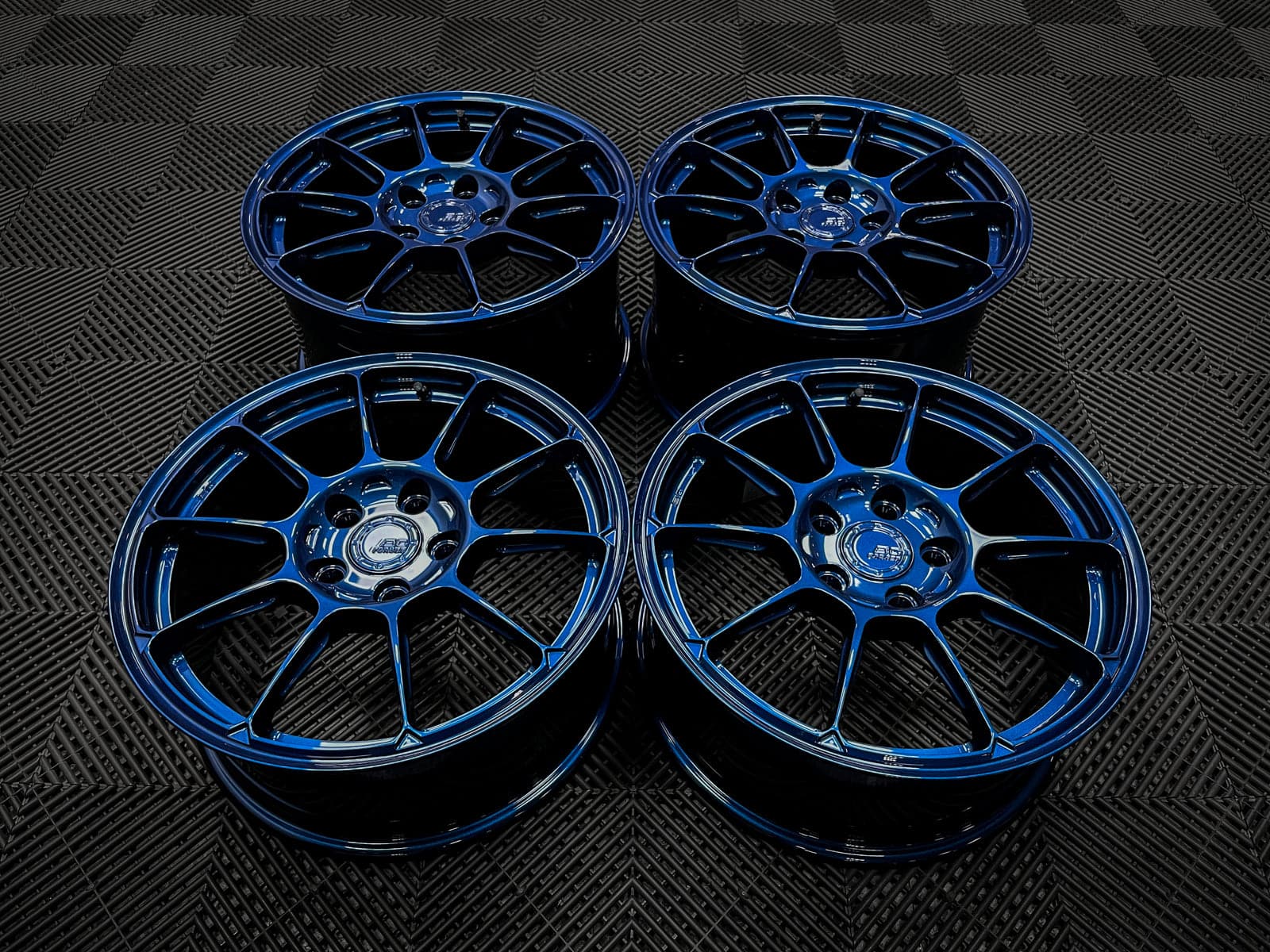 BC Forged KZ10 Obsidian Blue S2000 17x7.5" & 17x9" Staggered Wheels