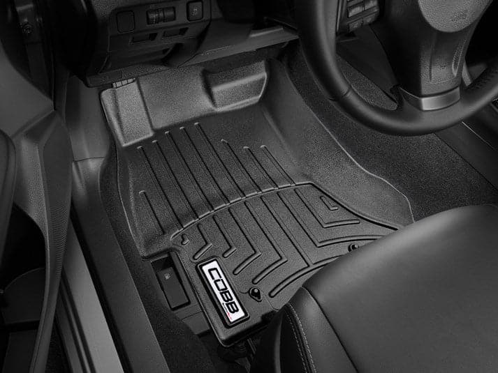 COBB 15-21 Subaru WRX / STI Front FloorLiner by WeatherTech - Black (cobbWT444391)