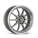 Enkei J10 17x7 4x100/114.3 42mm Offset 72.62mm Bore Dia Silver w/ Machined Lip Wheel