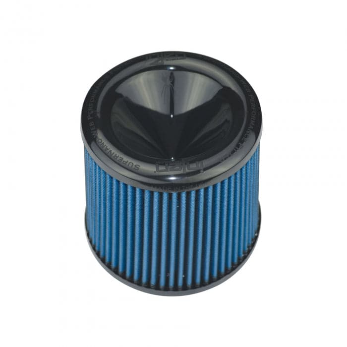 Injen AMSOIL Replacement Nanofiber Dry Air FIlter 5in Flange Diameter/6.5in Base/6in Height/70 Pleat (X-1046-BB)