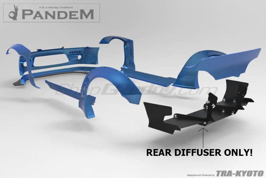 Pandem 99-02 Nissan Silvia Rocket Bunny S15 Rear Diffuser