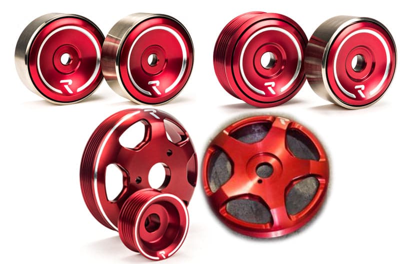 Raceseng 17+ Toyota 86 / 13+ Subaru BRZ / 13-16 Scion FR-S / Revo 7 Pulley Set (with color variants)