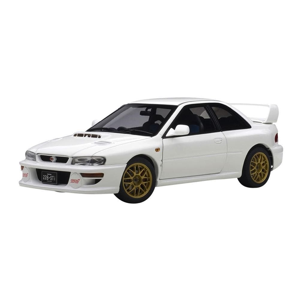 AUTOart 1:18 Die Cast Model - Subaru Impreza 22B STi - White Upgraded Version