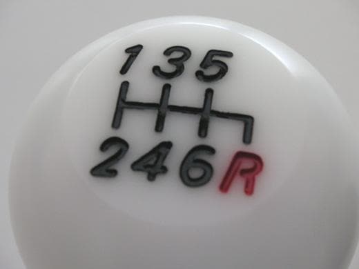 Beatrush Duracon White Shift Knob - Subaru 6spd MT