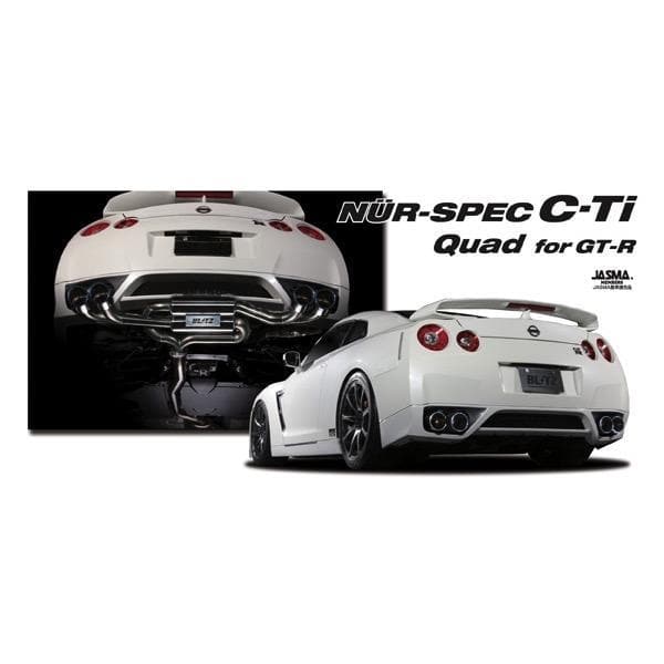 Blitz NUR-CTi Quad Cat-Back Exhaust 09-10 Nissan GT-R R35