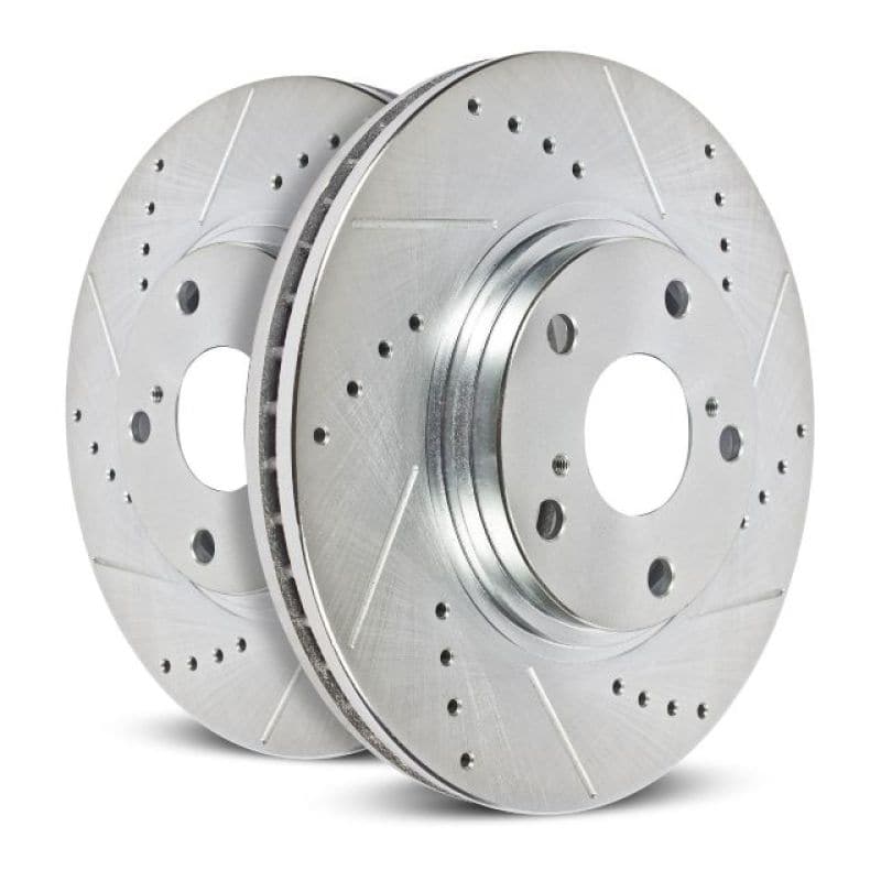 Power Stop 13-16 Subaru BRZ Rear Evolution Drilled & Slotted Rotors - Pair (JBR1365XPR)