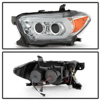 Spyder 16-18 Toyota Tacoma TRD Model Signature  Projector Headlights-Chrome (PRO-YD-TT16V1-SEQ-C)