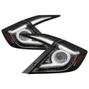 Spyder 16-19 Honda Civic Sedan Light Bar LED Black Tail Lights