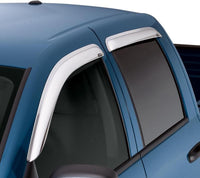 AVS 16-18 Toyota Tacoma Double Cab Ventvisor Front & Rear Window Deflectors 4pc - Chrome