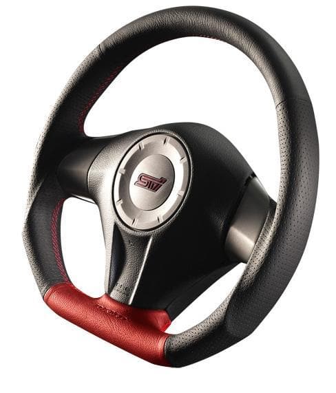 DAMD D-Shaped Red Formula Steering Wheel Subaru WRX/ STi 05-07, Legacy/ Outback 04-06, Forester 05-08