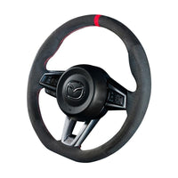 DAMD D-Shaped Suede Steering Wheel for 2016+ Mazda MX-5 Miata