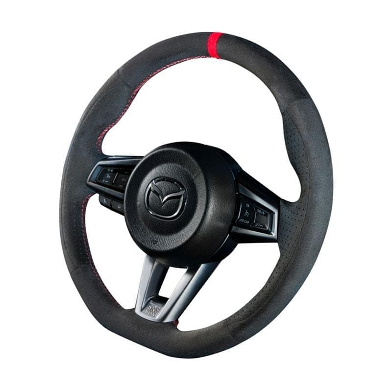 DAMD D-Shaped Suede Steering Wheel - 2016+ Mazda MX-5 Miata