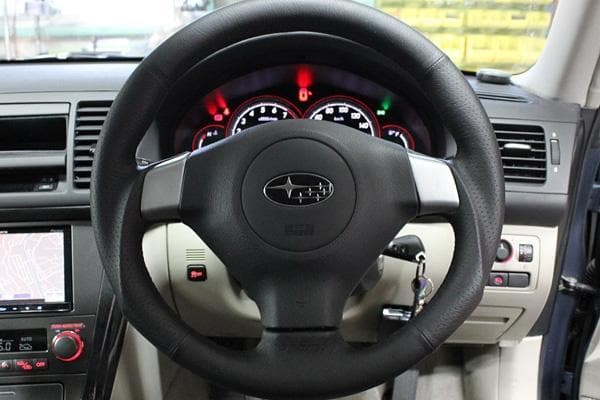 DAMD O-Shaped Black Stitch Steering Wheel - Subaru WRX STI Legacy Forester