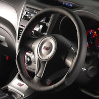 DAMD O-Shaped Red Stitch Steering Wheel - Subaru WRX STI Legacy Forester