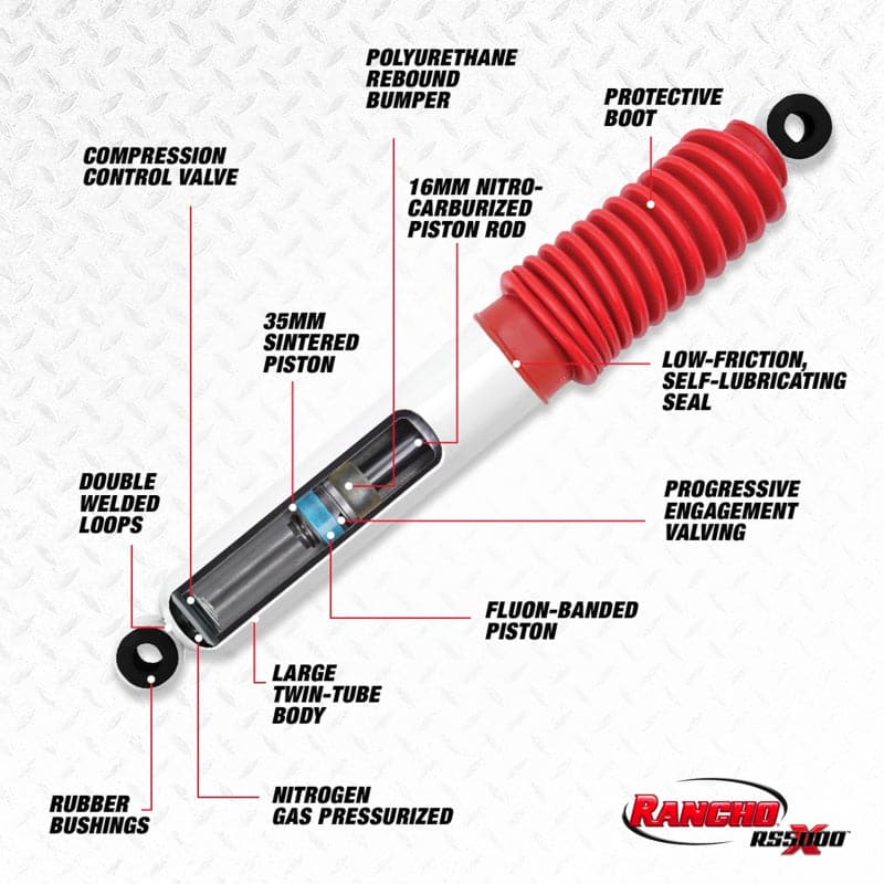 Rancho 05-19 Toyota Tacoma Rear RS5000X Shock (RS55319)