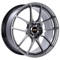 BBS RF 18x8 5x120 ET48 Diamond Black Wheel -82mm PFS/Clip Required