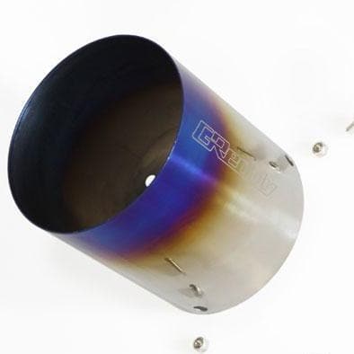 GReddy Universal Burnt Titanium Muffler Tip - 115mm Diameter 150mm Length