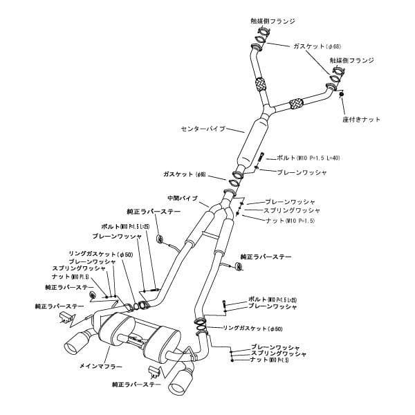 HKS Super Sound Master Cat-Back Exhaust Nissan 370Z