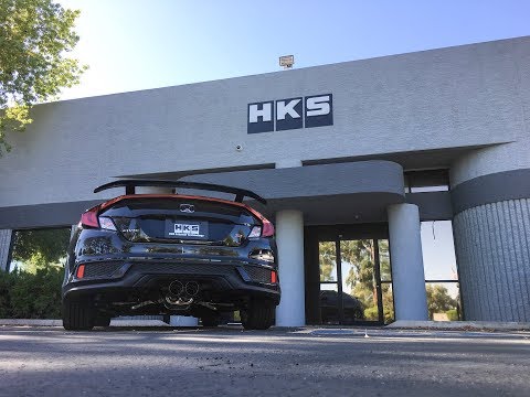 HKS Hi-Power Muffler for 2017-2020 Honda Civic SI Coupe (FC3)