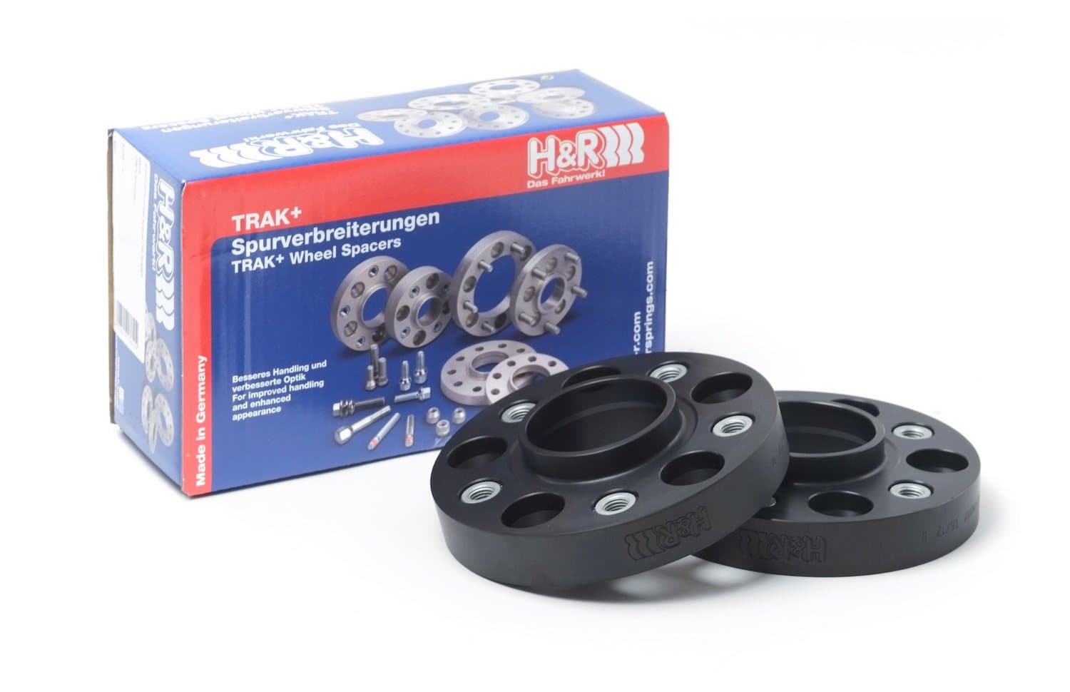 H&R Trak+ 18mm DR Black Wheel Adaptor Bolt 5/112 Center Bore 66.5 (3655664SW)